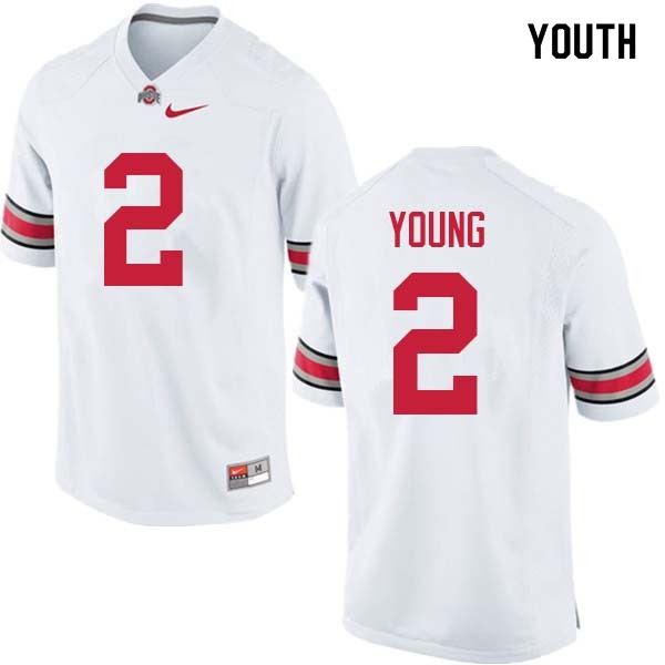 Ohio State Buckeyes #2 Chase Young Youth College Jersey White OSU49818